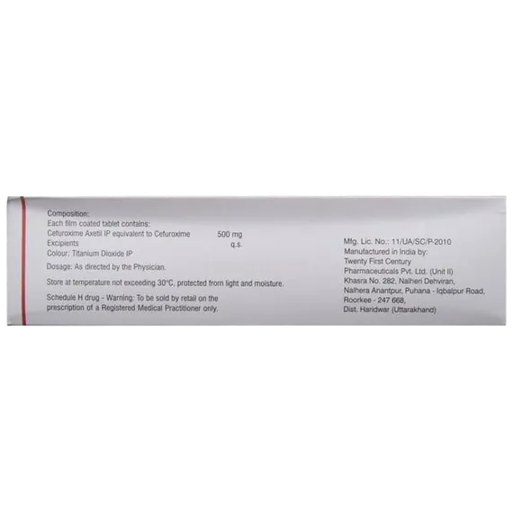 ceroxim 500mg tablet 10's